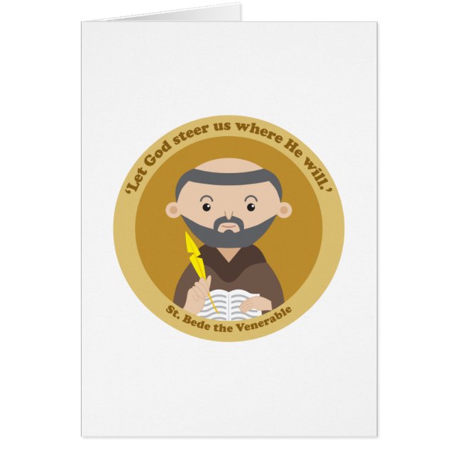 Cartão Rua, Beda, Venerável. (Frente)