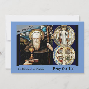 Cartão Rua. Bento da NursiaCartão de Saudação Dobrado