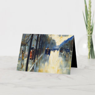 Cartão Rua Berlim em Late Fall,