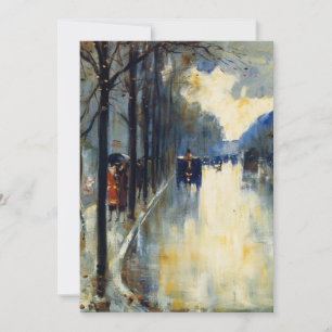 Cartão Rua Berlim em Late Fall,