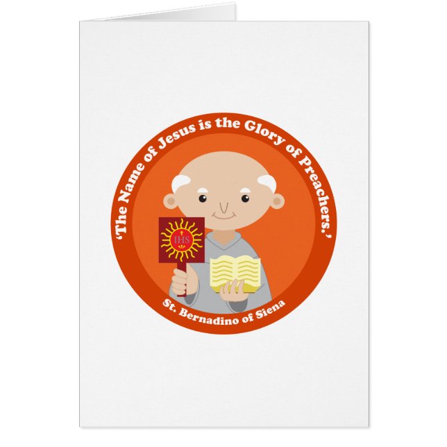 Cartão Rua. Bernadino de Siena (Frente)