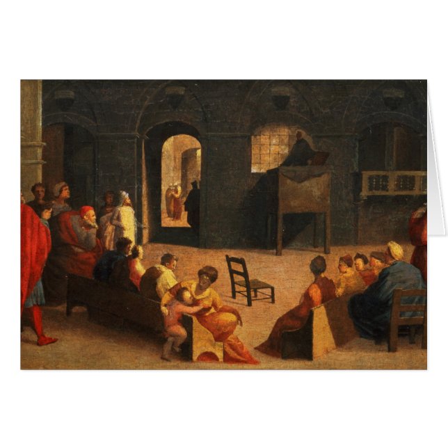 Cartão Rua Bernardino de Preaching de Siena (Frente Horizontal)