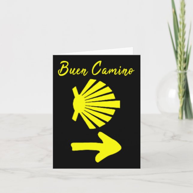 Cartão Rua Buen Camino De Santiago De Compostela. James W (Frente)