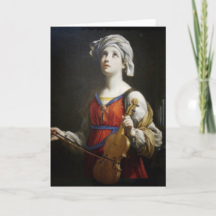 Cartão Rua Cecilia Musicians Religião Santo Católica