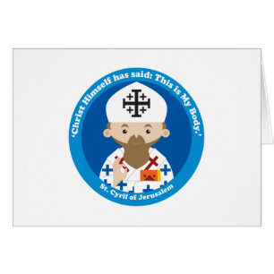 Cartão Rua. Cirilo de Jerusalém