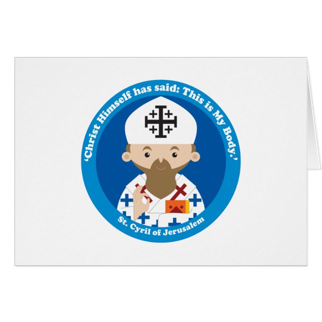 Cartão Rua. Cirilo de Jerusalém (Frente Horizontal)