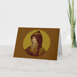 Cartão Rua: Cyril the Monk (M 002) Folded Greeting Card