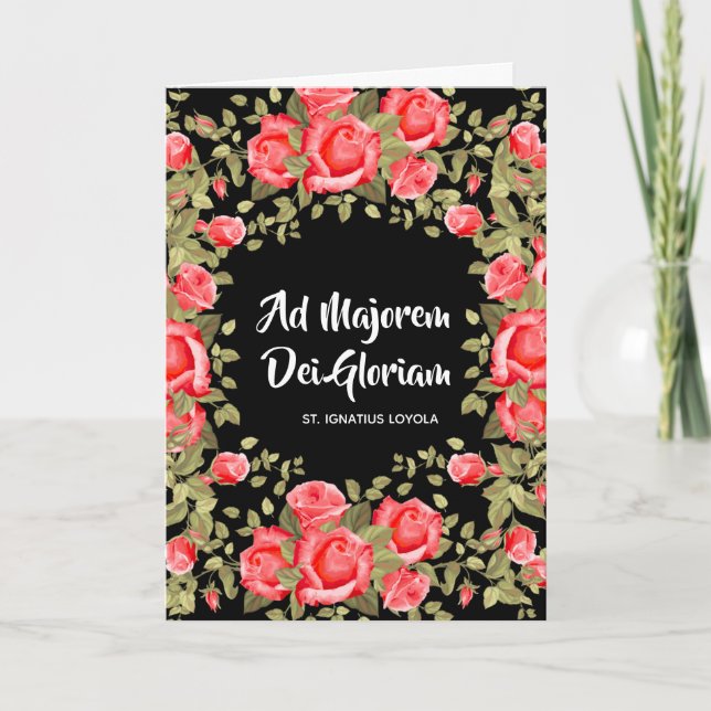 Cartão Rua De Início Da Graduação. Ignatius Religião (Frente)