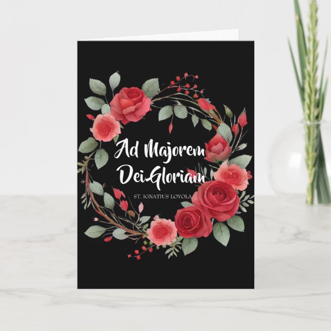 Cartão Rua De Início Da Graduação. Ignatius Religião (Frente)