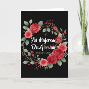 Cartão Rua De Início Da Graduação. Ignatius Religião