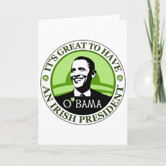 Cartão Rua de Obama. Dia de Patrick
