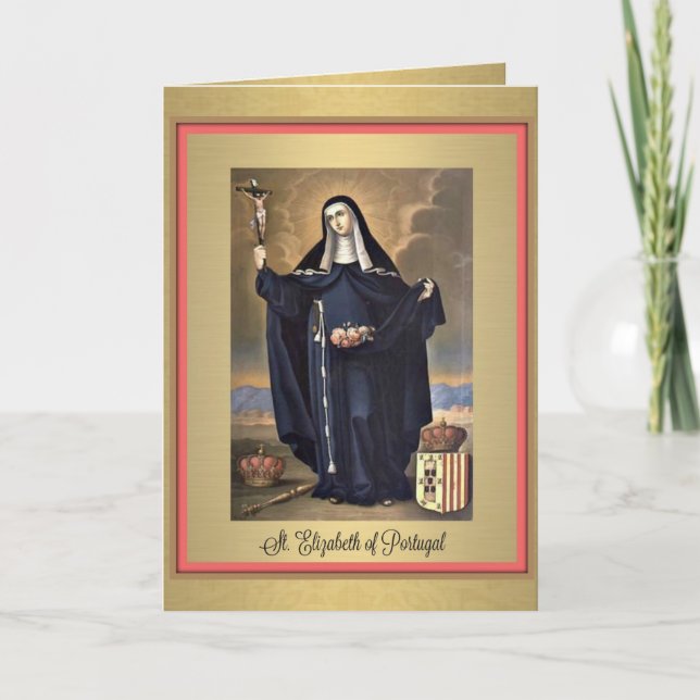 Cartão Rua: Elizabeth of Portugal Greeting Card (Frente)