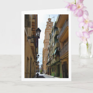 Cartão Rua em Riba-roja de Túria, Cidade Espanhola