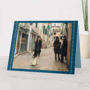 Cartão Rua em Veneza por John Sargent  