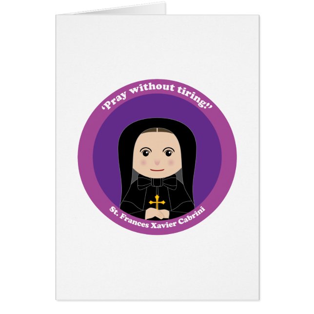 Cartão Rua: Frances Xavier Cabrini (Frente)