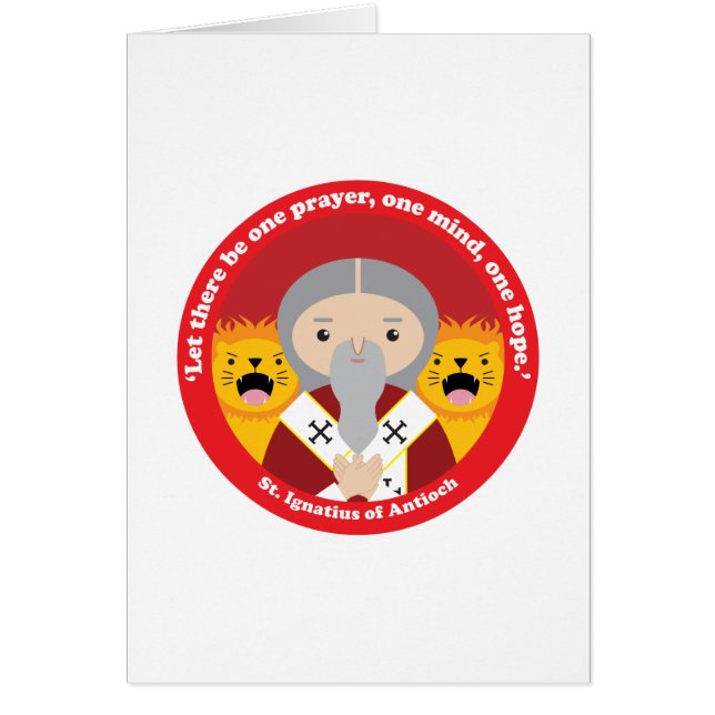 Cartão Rua. Ignatius de Antioch (Frente)