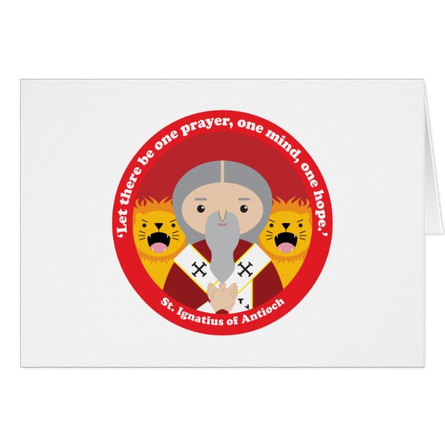 Cartão Rua. Ignatius de Antioch (Frente Horizontal)