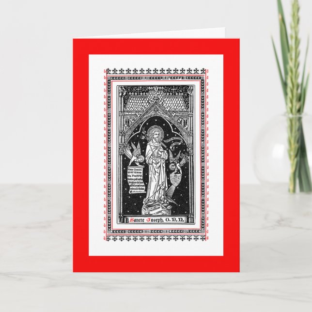 Cartão Rua. Joseph, Patrão da Igreja (DT 01) (Frente)