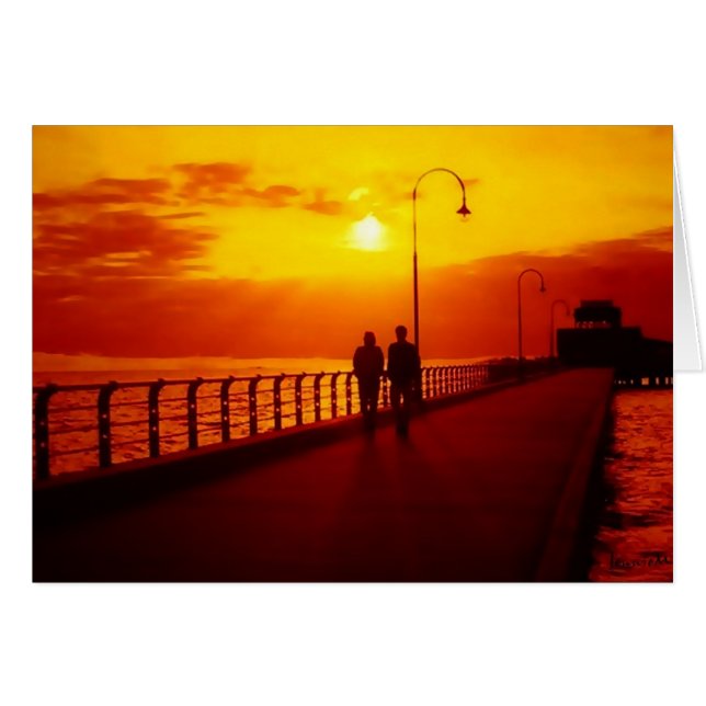 Cartão Rua Kilda Pier (Frente Horizontal)