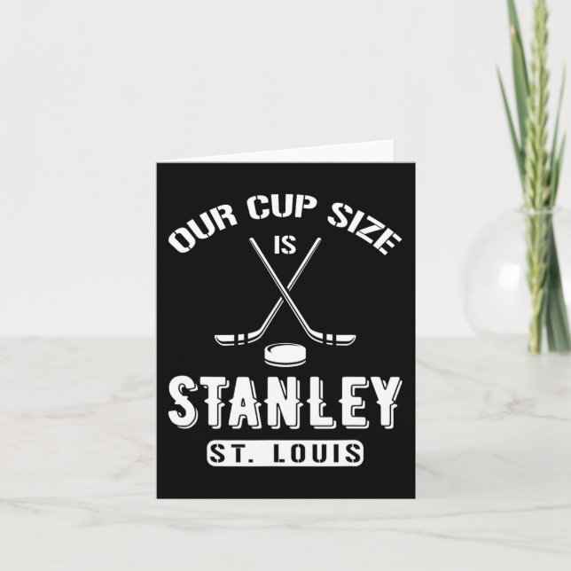 Cartão Rua Louis Ice Hockey Nossa Taça Tamanho Stanley So (Frente)