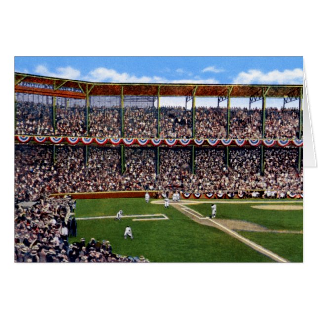 Cartão Rua Louis Missouri Baseball no Sportsman's Park (Frente Horizontal)