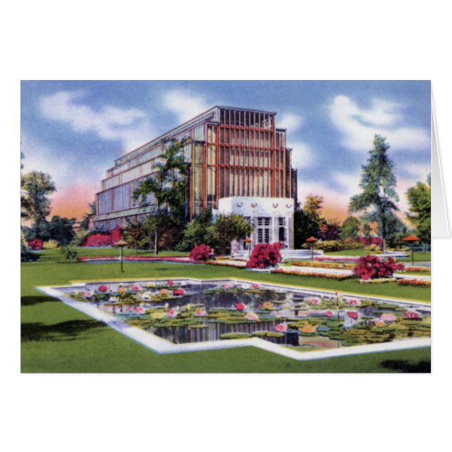 Cartão Rua Louis Missouri Forest Park Jewel Box (Frente Horizontal)