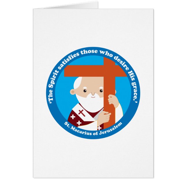 Cartão Rua. Macarius de Jerusalém (Frente)
