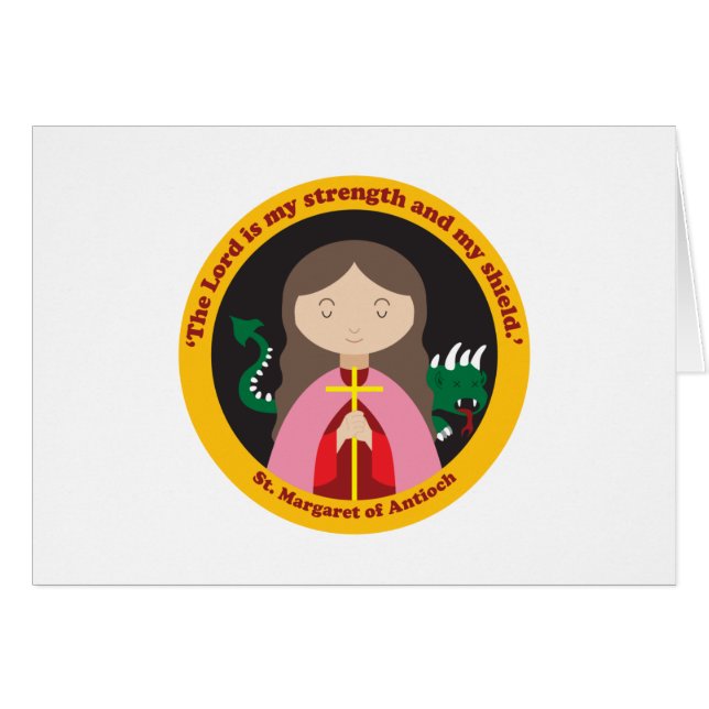 Cartão Rua. Margaret de Antioch (Frente Horizontal)