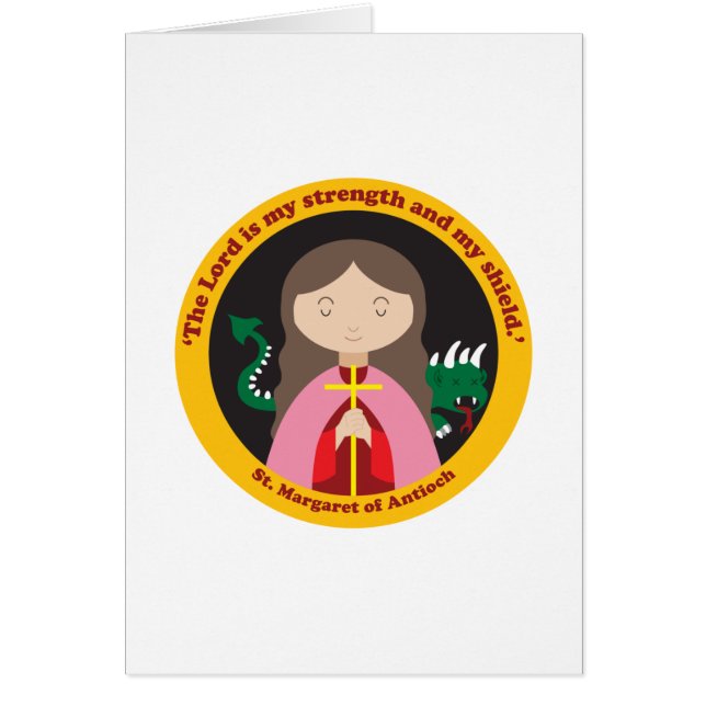 Cartão Rua. Margaret de Antioch (Frente)