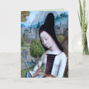 Cartão Rua. Margaret de Antioch (detalhe; M 070) Card