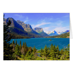 Cartão Rua. Mary Lake, Glacier National Park, Montana