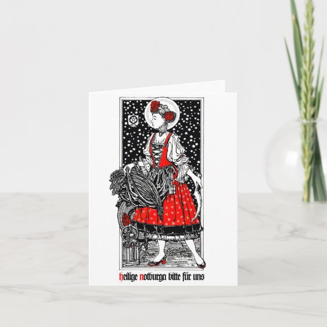 Cartão Rua. Notburga de Rattenberg Notecard (Frente)