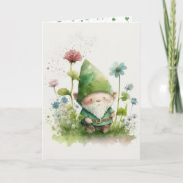 Cartão Rua, o duende verde do dia de Patrick