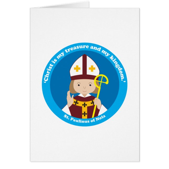 Cartão Rua. Paulinus of Nola (Frente)