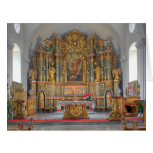 Cartão Rua Pfarrkirche. Margaretha