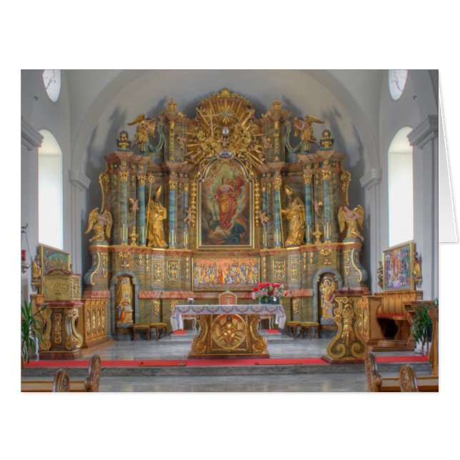 Cartão Rua Pfarrkirche. Margaretha (Frente horizontal)