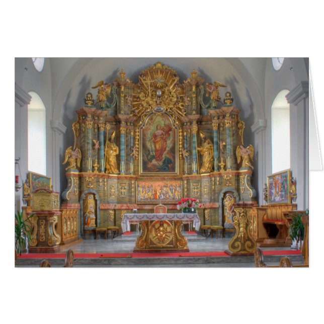 Cartão Rua Pfarrkirche. Margaretha (Frente Horizontal)