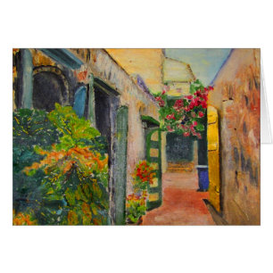 Cartão Rua. Placa de Vazio do Beco Croix