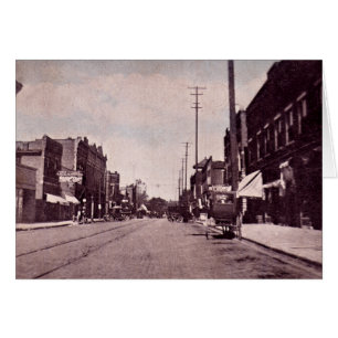 Cartão Rua principal de Fairmount Indiana