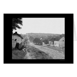 Cartão Rua principal em Sharpsburg, DM 1862