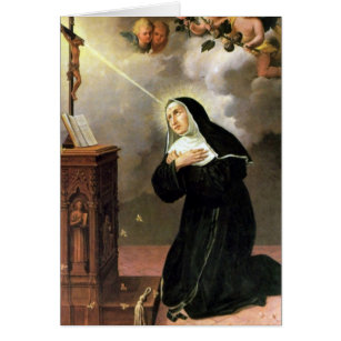 Cartão Rua: Rita de Anjos Religiosos da freira Católica d