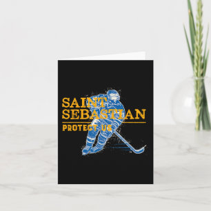 Cartão Rua Sebastian Hockey Patron Santo De Atleta Esport