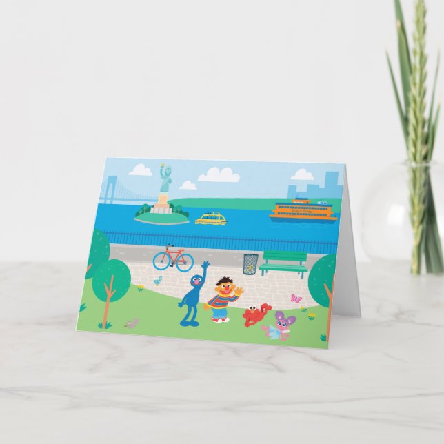 Cartão Rua Sésamo | Cena Governador (Frente)