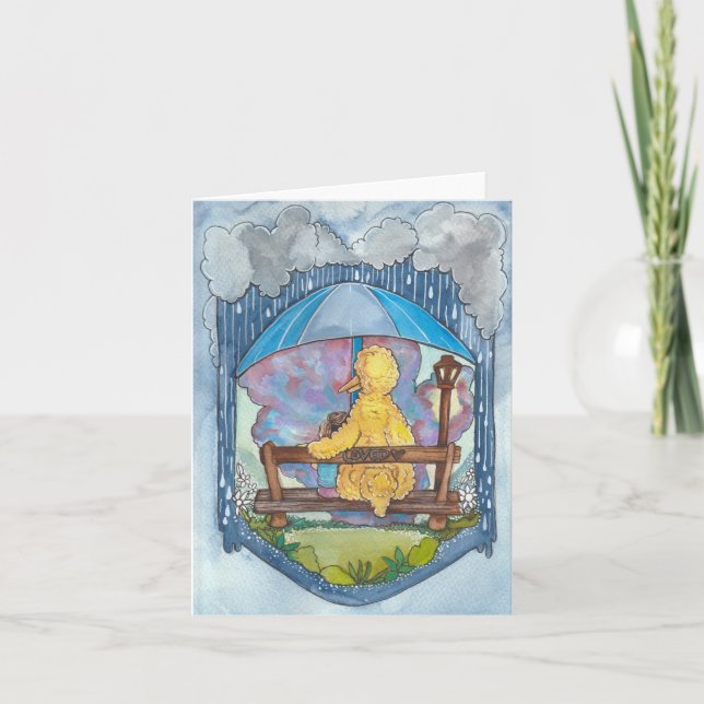 Cartão Rua Sésamo | Pássaro Grande - Amado (Frente)