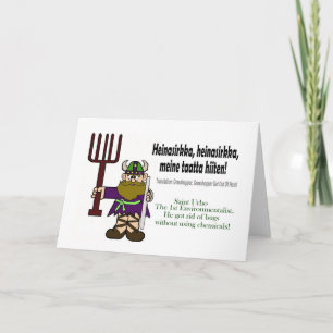 Cartão Rua. Urho A Placa Ambientalista