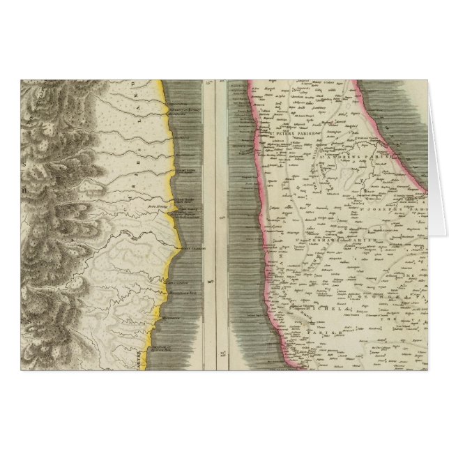 Cartão Rua Vincent, Barbados (Frente Horizontal)