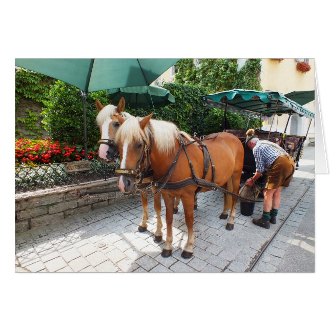 Cartão Rua Wolfgang na Áustria (Frente Horizontal)