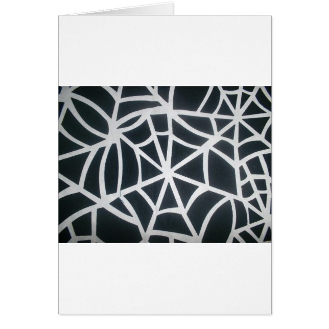 Cartão Ruas brancas e negras, pretas e pretas (Frente)