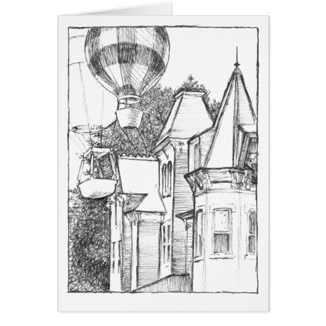 Cartão Ruas de Linn e de Allegheny, Bellefonte, PA (Frente)