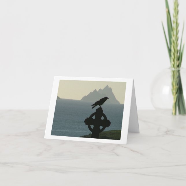 Cartão Ruas finlandeses Bay Raven com Skelligs (Frente)